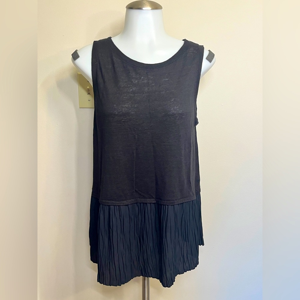 *Like New* Generation Love Nolan Pleat Bottom Tank, Sz M, Black